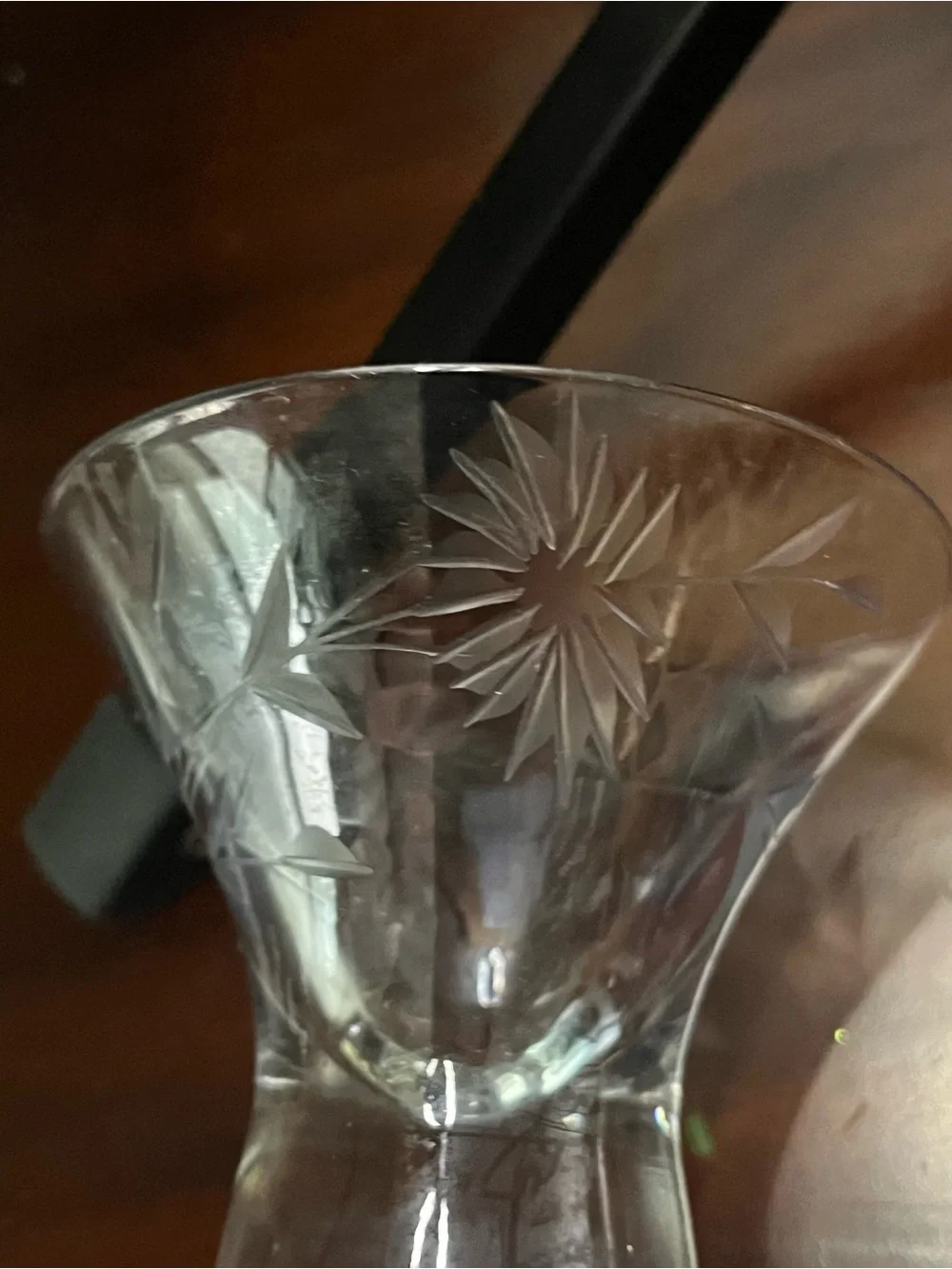 Vintage Stuart Crystal footed Glass